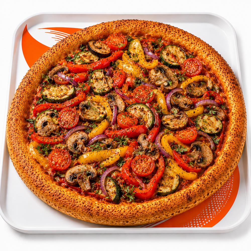 Vegan Sebzeli Pizza